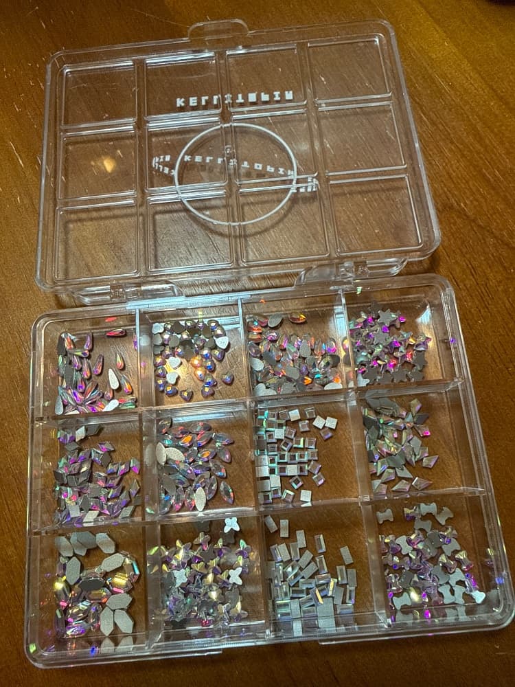 海洋鑽飾12款 平底鑽盒(AB色)