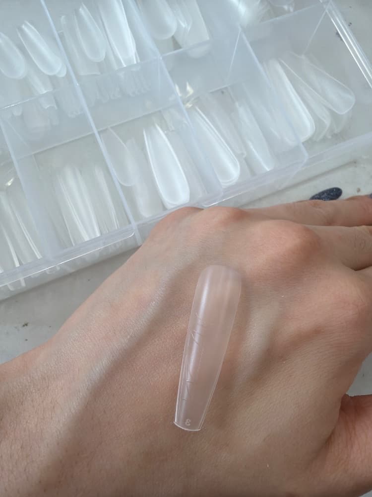 全尺碼 免底膠甲片 4公分刻度細狗長T