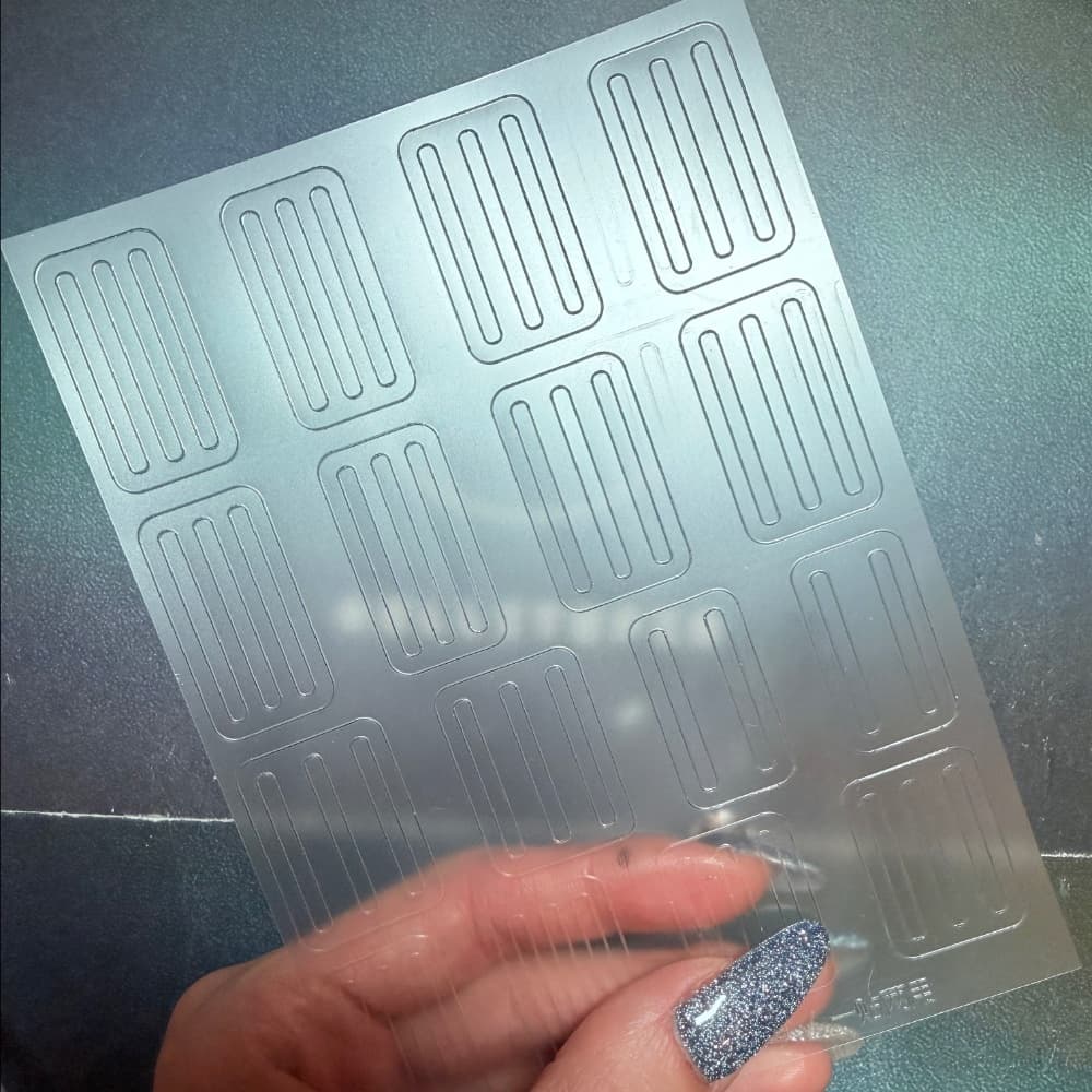 格紋貼紙 一克拉預製鑽可用